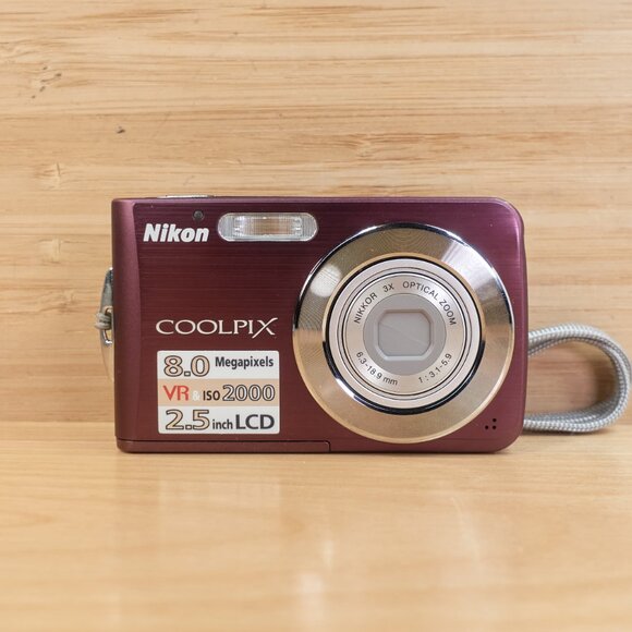 Nikon Coolpix S210 / 8MP Digital Camera / 3x Optical Zoom / Plum / Tested - Picture 3 of 9